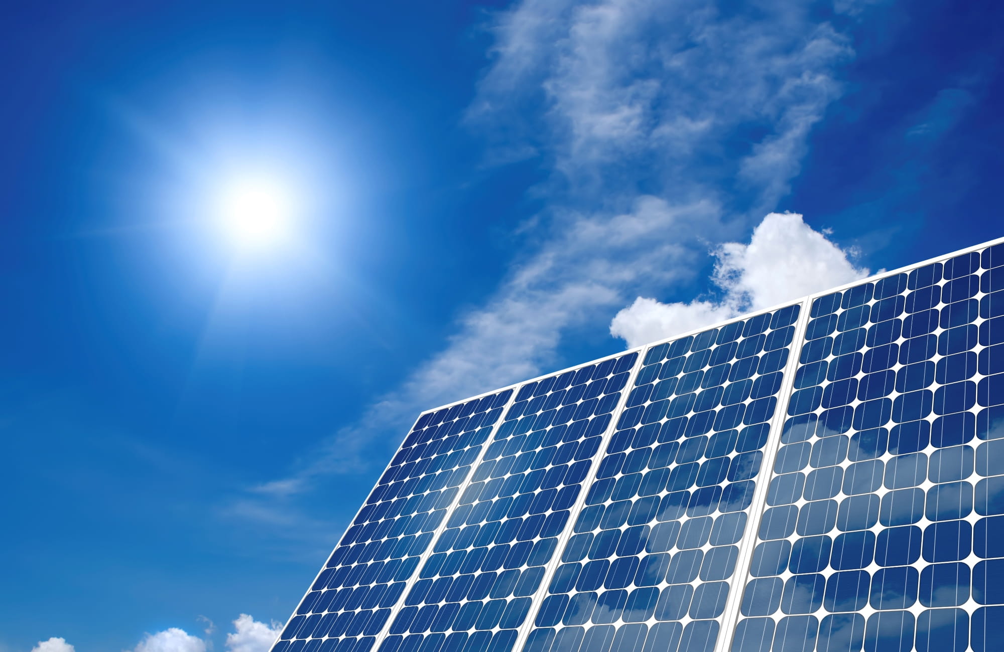Picture of solar panels