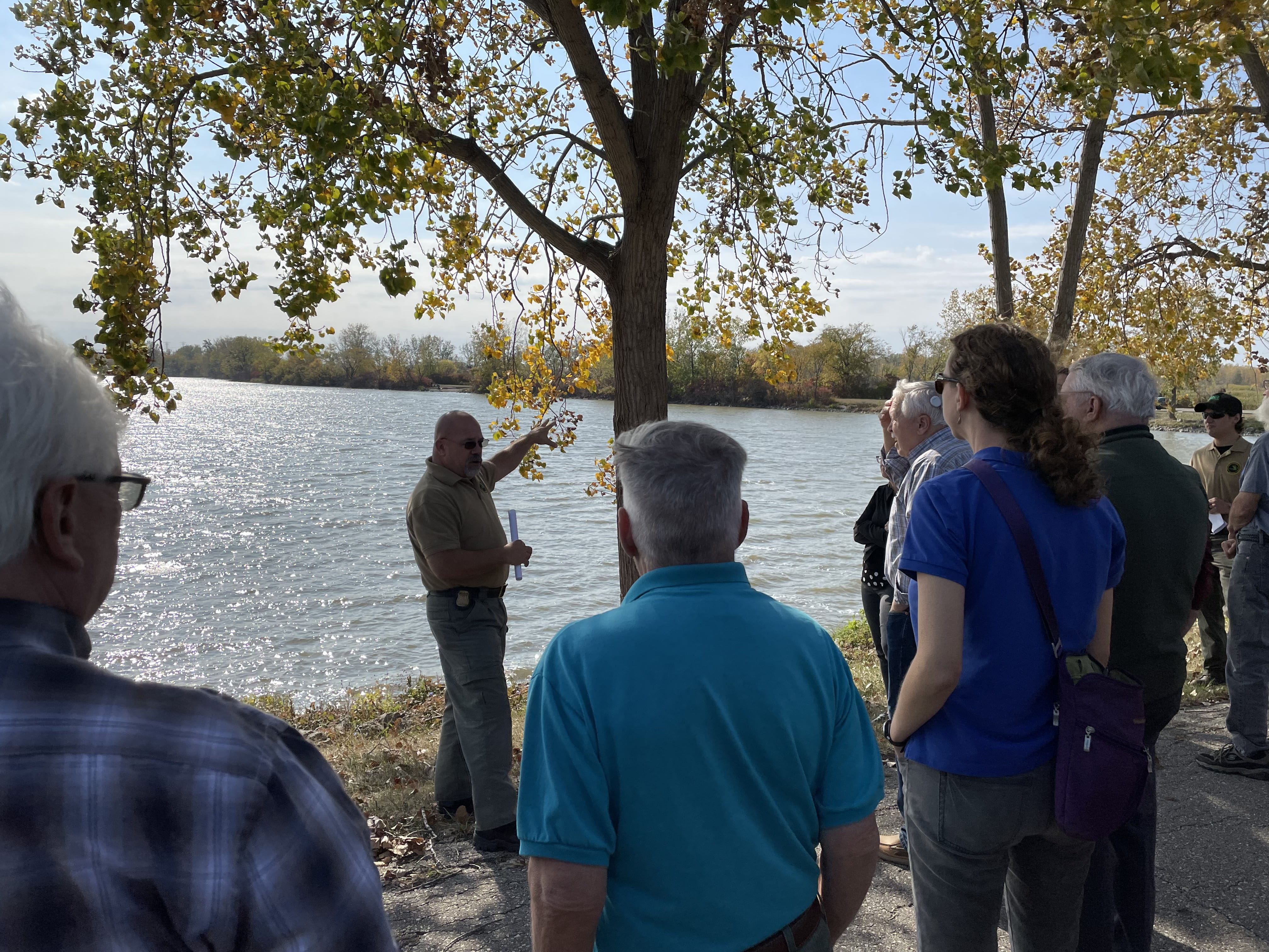 Members of Michigan’s Statewide Public Advisory Council (SPAC) gather to share information and ideas at their fall 2022 annual meeting in the River Raisin Area of Concern (AOC). SPAC members represent each of Michigan’ s 11 remaining AOCs.