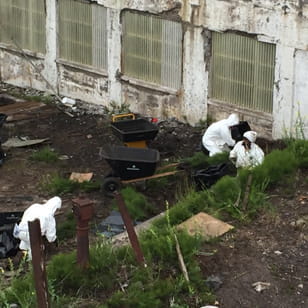 ACBM was removed from the former Mineral Building in the Hubbell Processing Area