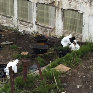 ACBM was removed from the former Mineral Building in the Hubbell Processing Area