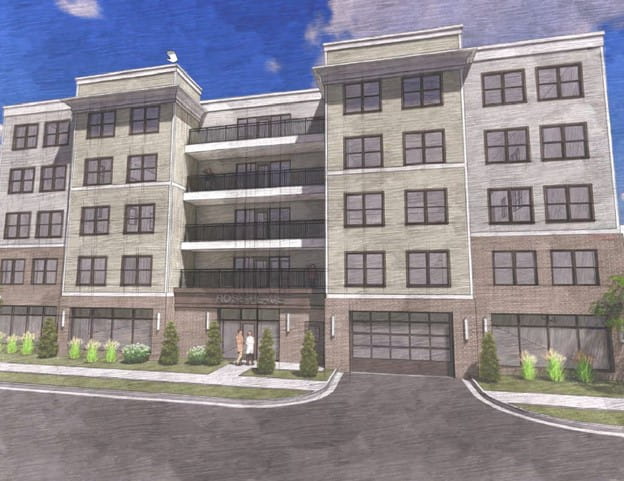 Rendering of Rose Place Senior Living, recipient of an EGLE brownfield grant, in Kalamazoo.