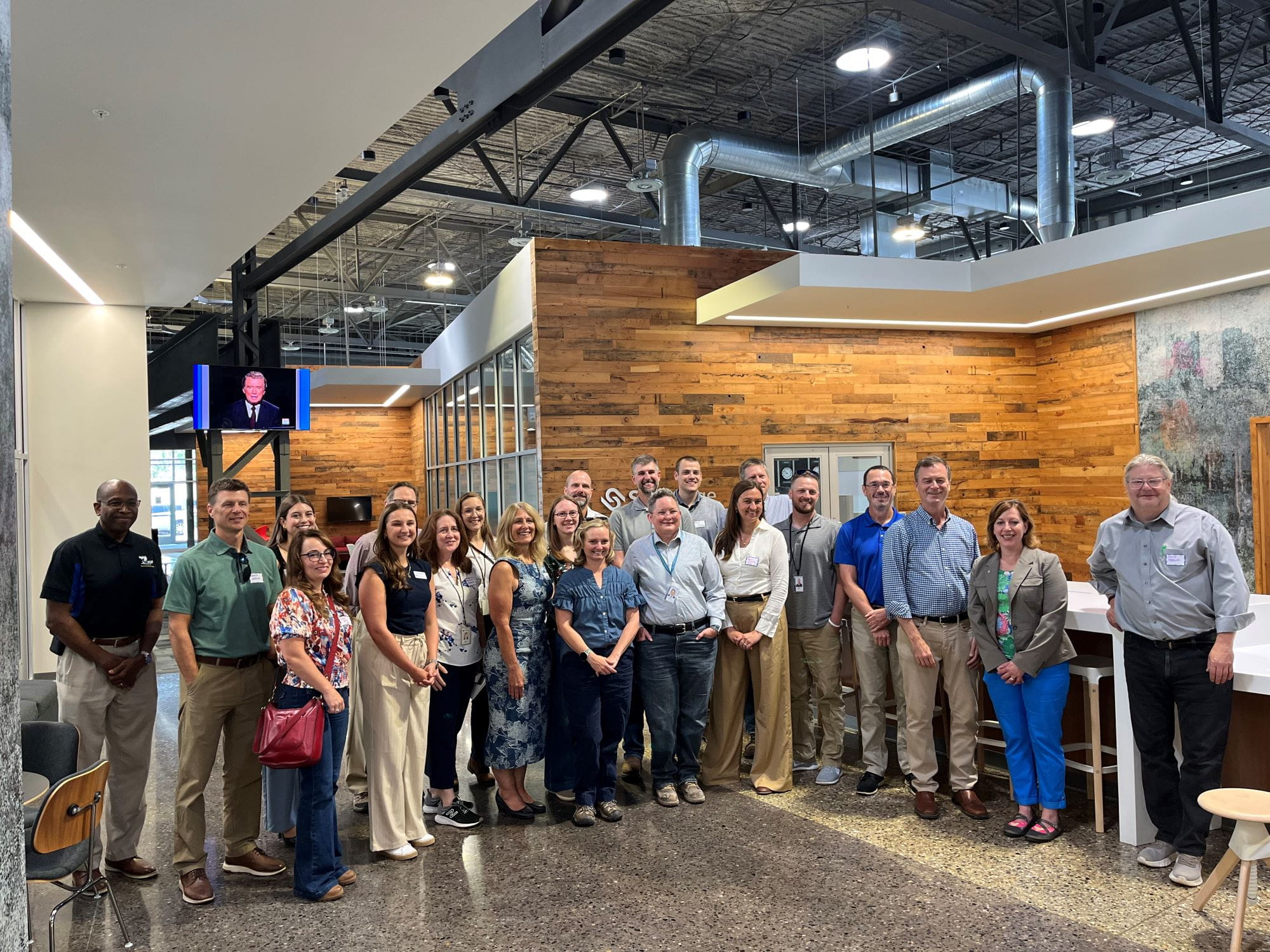 Kalamazoo brownfield tour participants.