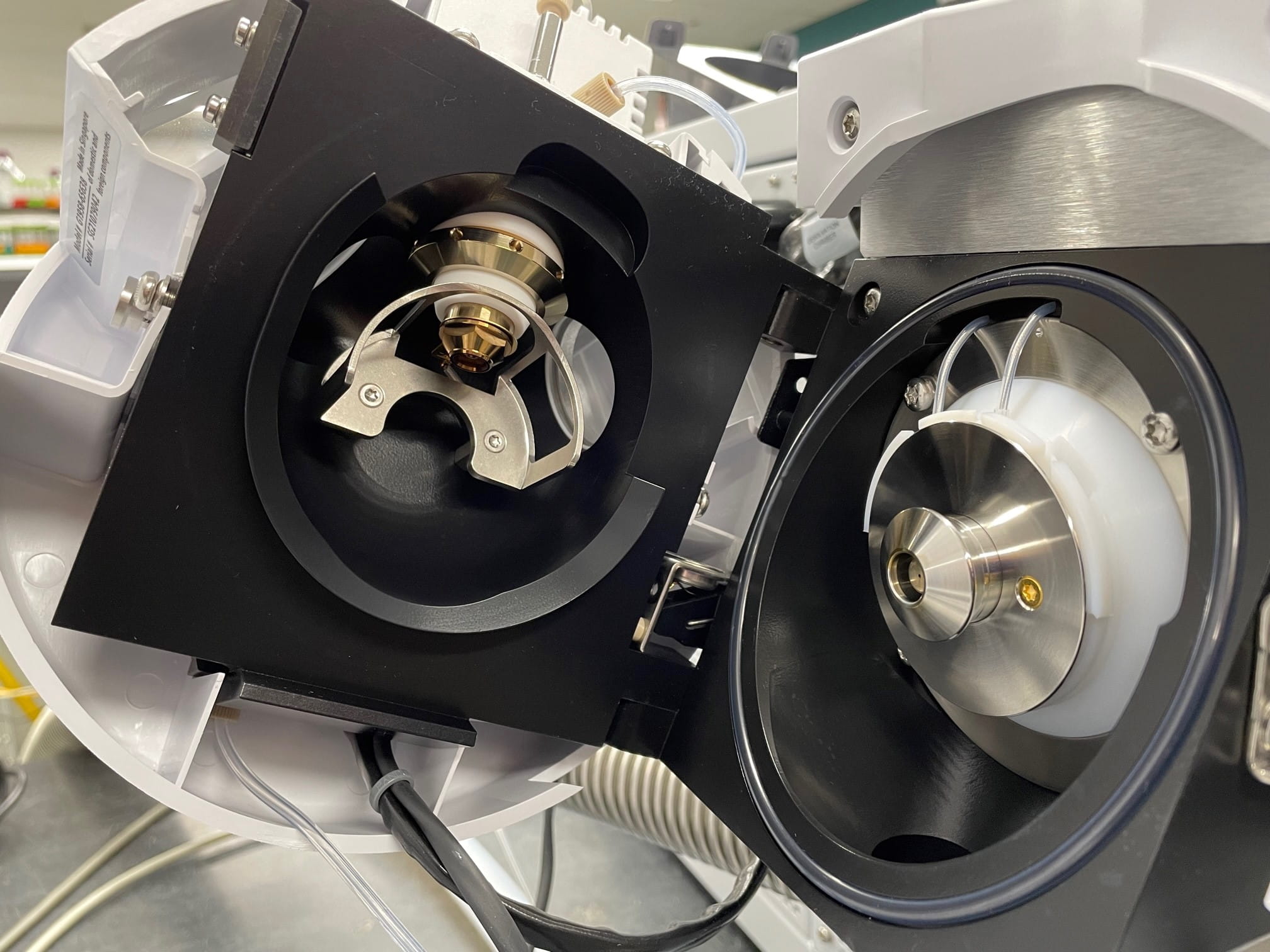 Inside picture of laboratory equipment
