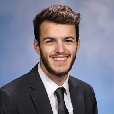 Dylan Gebhard in a suit