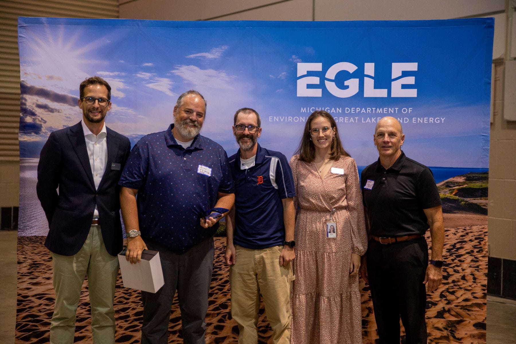 Travis Boeskool, Brian Flickinger, William Weiss, Brandi Wheeler, and Mike Neller (RRD Director).