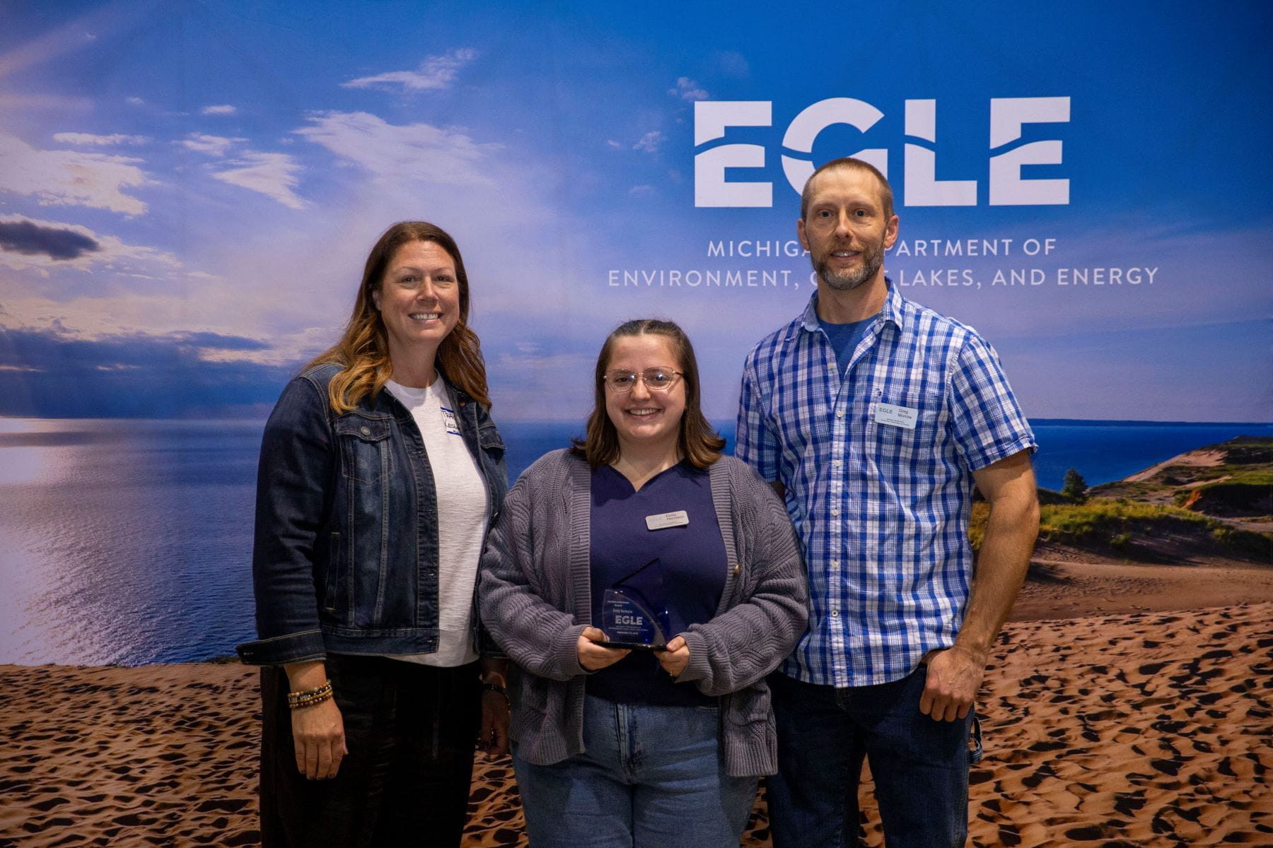 Tracy Kecskemeti (MMD Acting Director), Emily Hermann, and Greg Morrow.