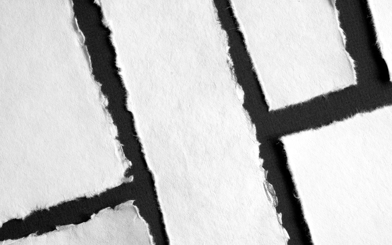 Torn strips of paper