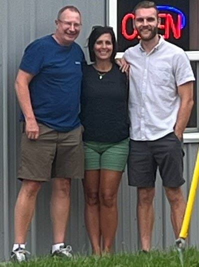 EGLE Meteorologists (left to right) Jim Haywood, Stephanie Hengesbach, and Alec Kownacki.