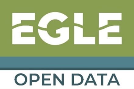 EGLE logo with open data beneath it
