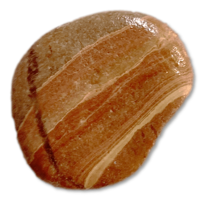 Not an agate. It has bands but is not translucent. It is laminated sandstone. Courtesy of Mary Ann St. Antoine.