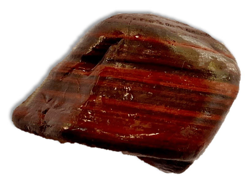 Not an agate because it has bands but is not translucent. It is banded jasper and hematite. It is also known as Jaspilite and is very collectable. Courtesy of Mary Ann St. Antoine.