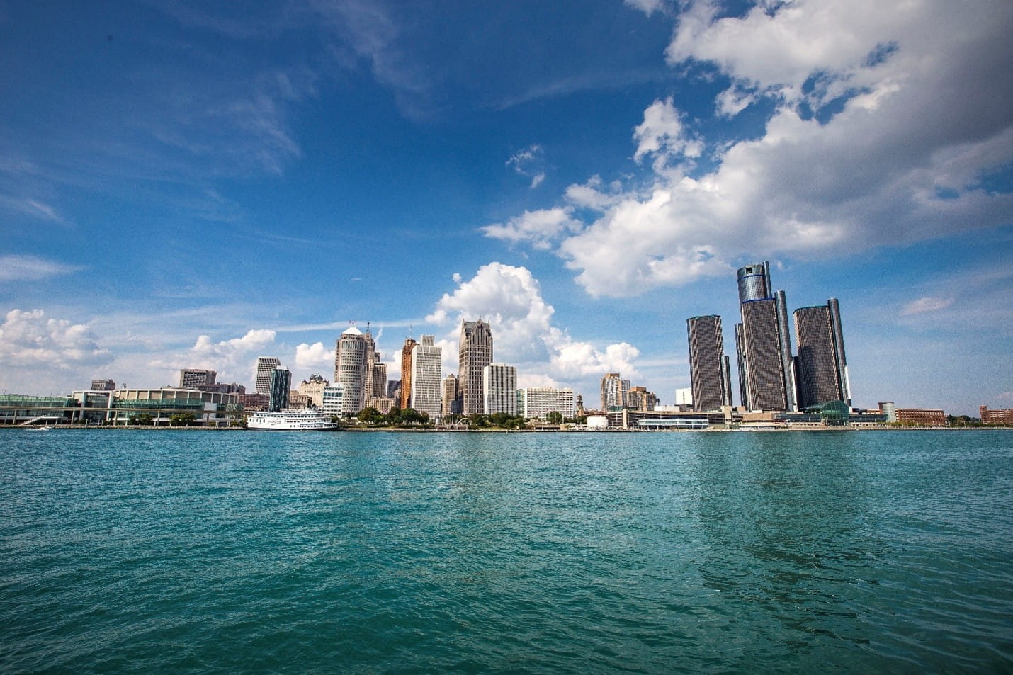 river view of a city skyline