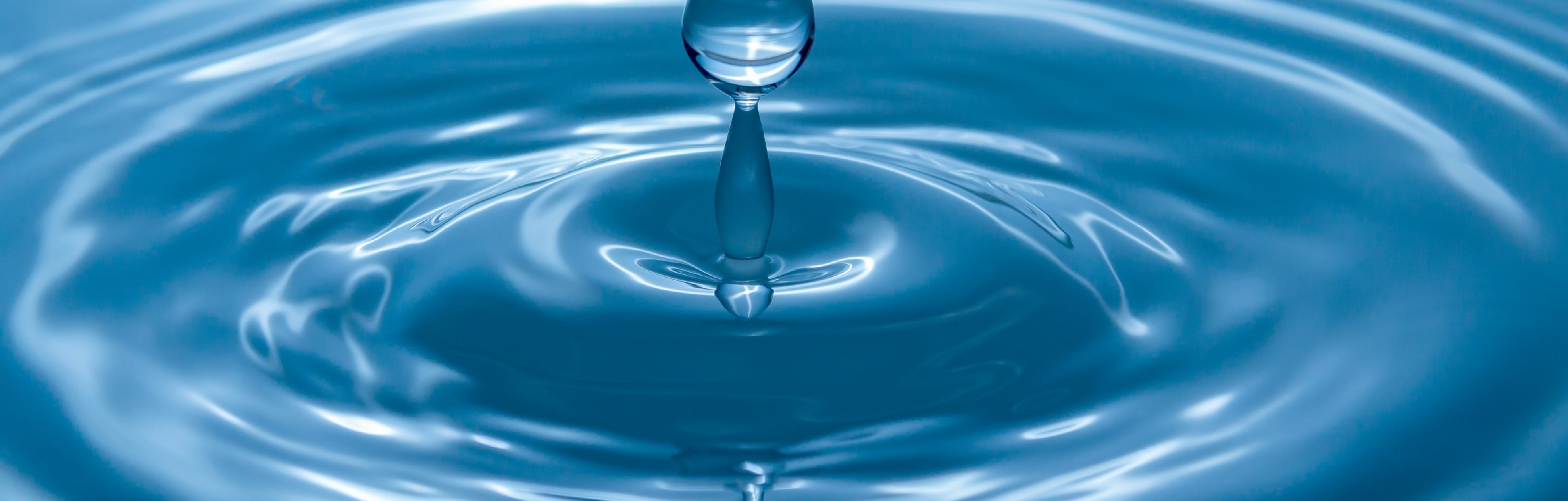 Droplet of water splashing
