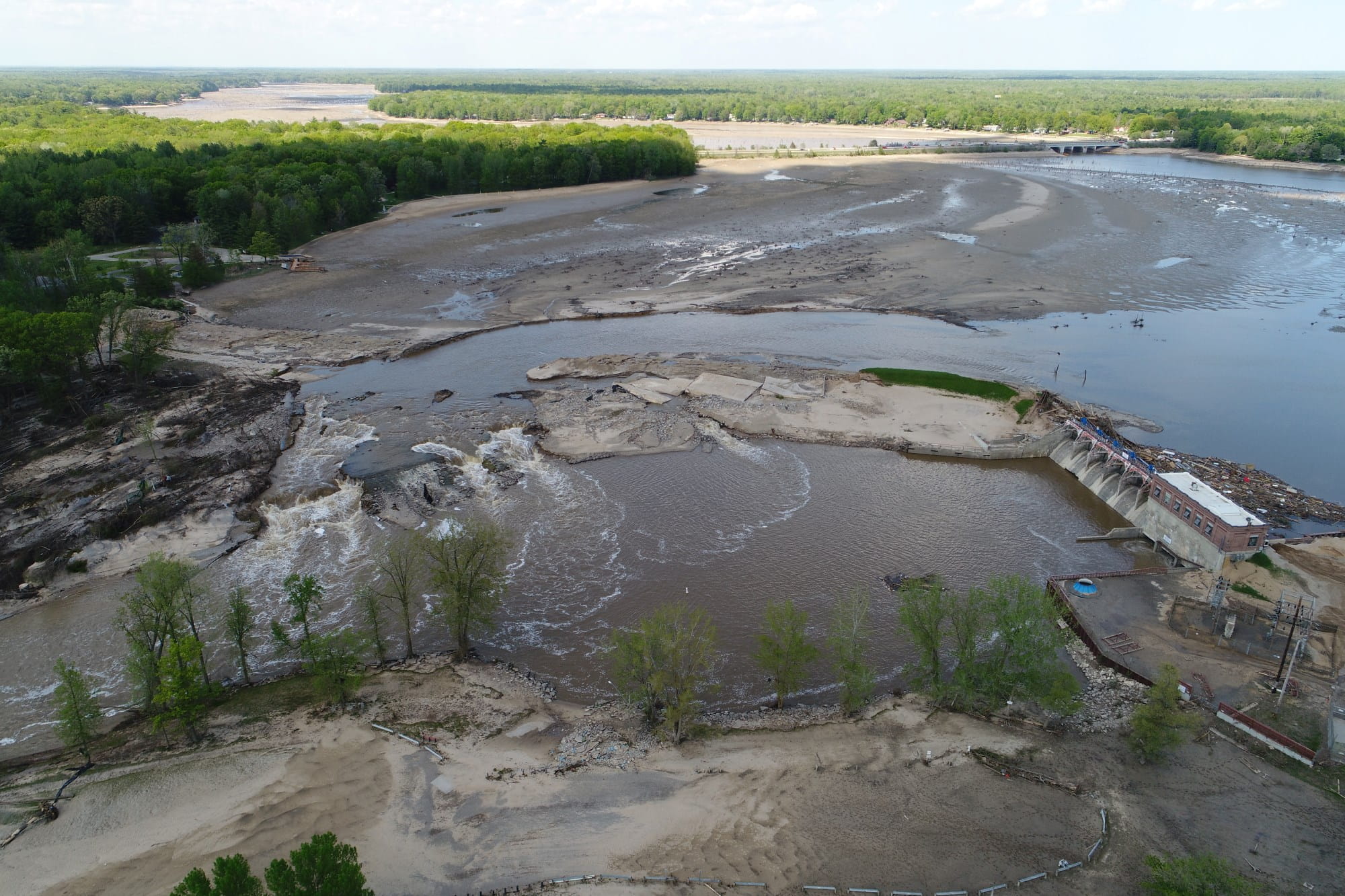 Sanford Dam looking upstream