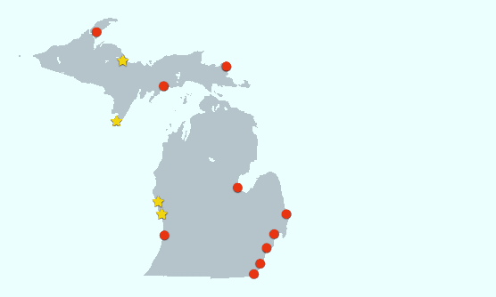Map of Areas of Concern