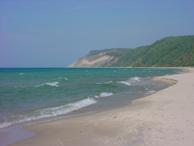 perched dunes along a Leelanau County beach
