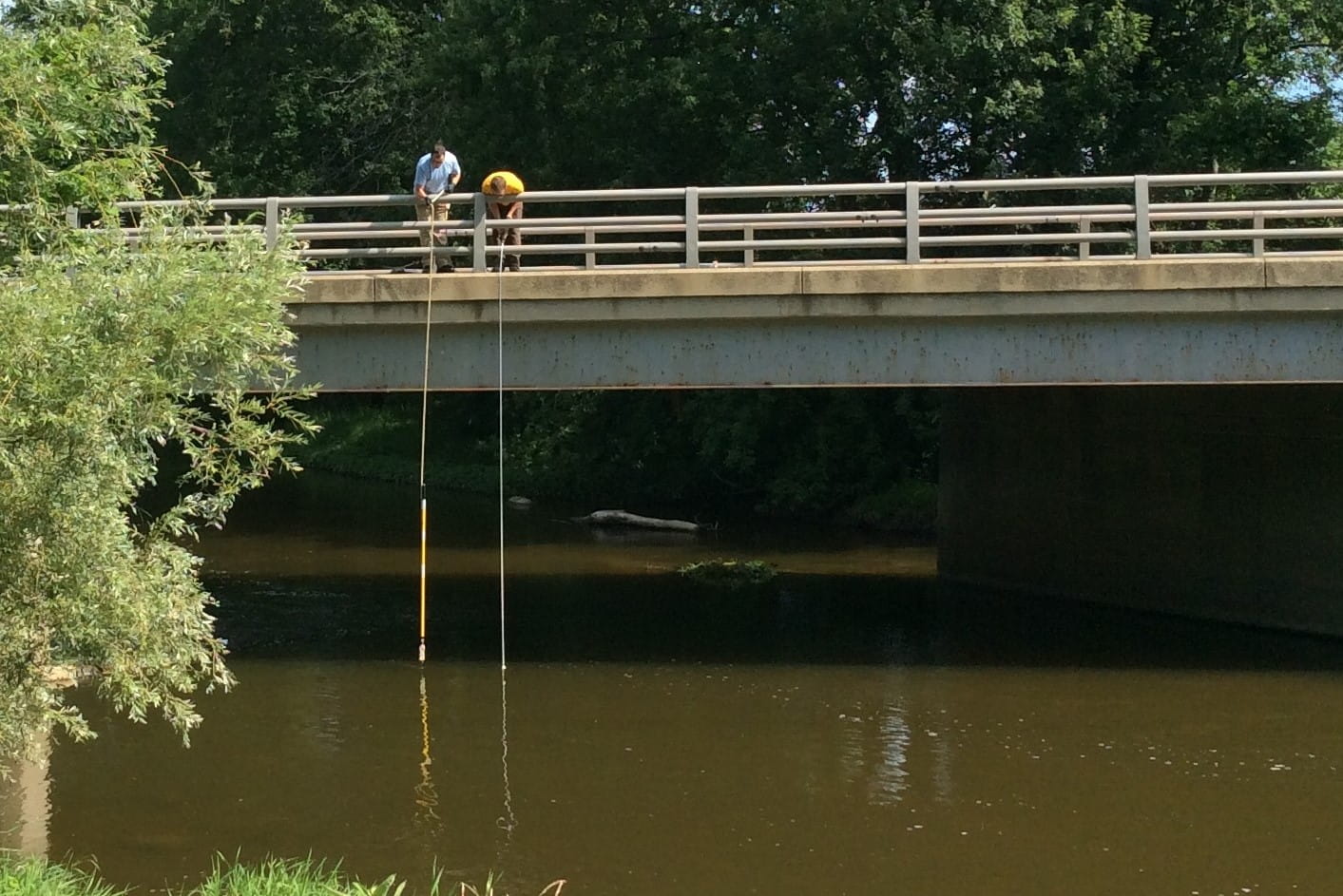 E. coli monitoring from bridge