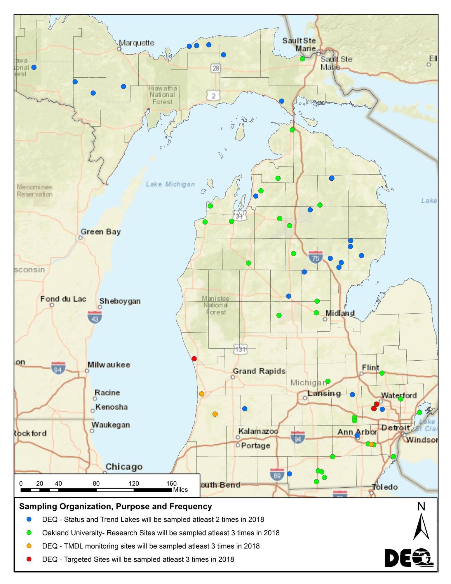 Harmful Algal Bloom Monitoring Map