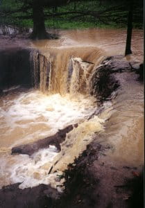 Stream channel erosion photo