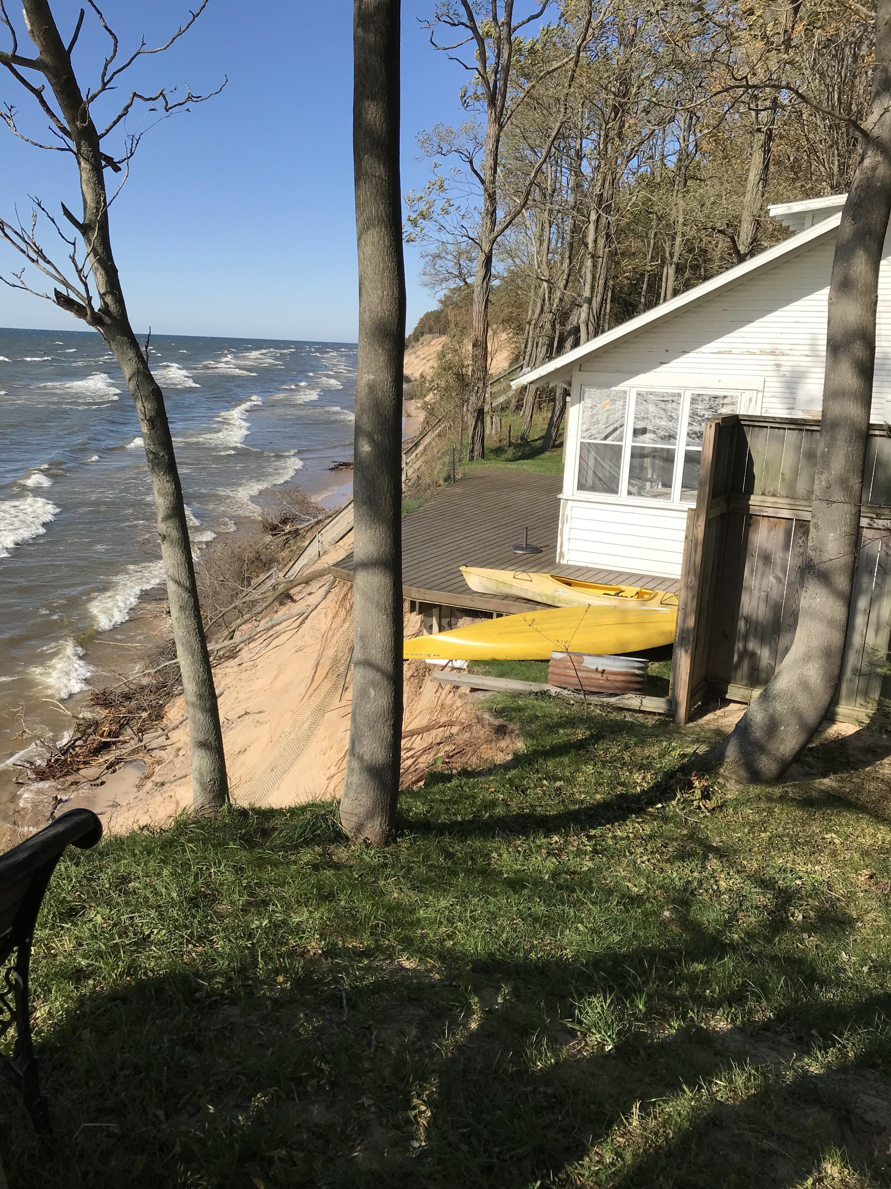 Image showing an Area of High erosion with a house.