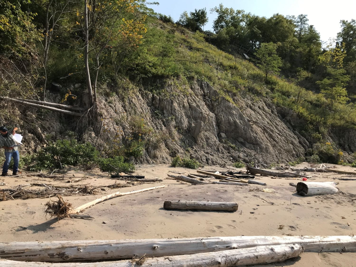 Clay bluff on Lake Michigan in Berrien County