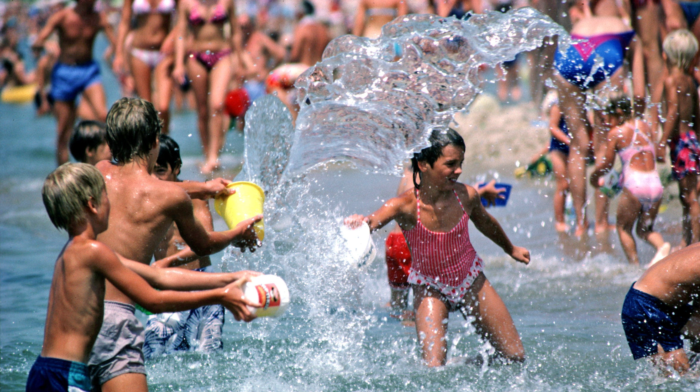 Kids at beach