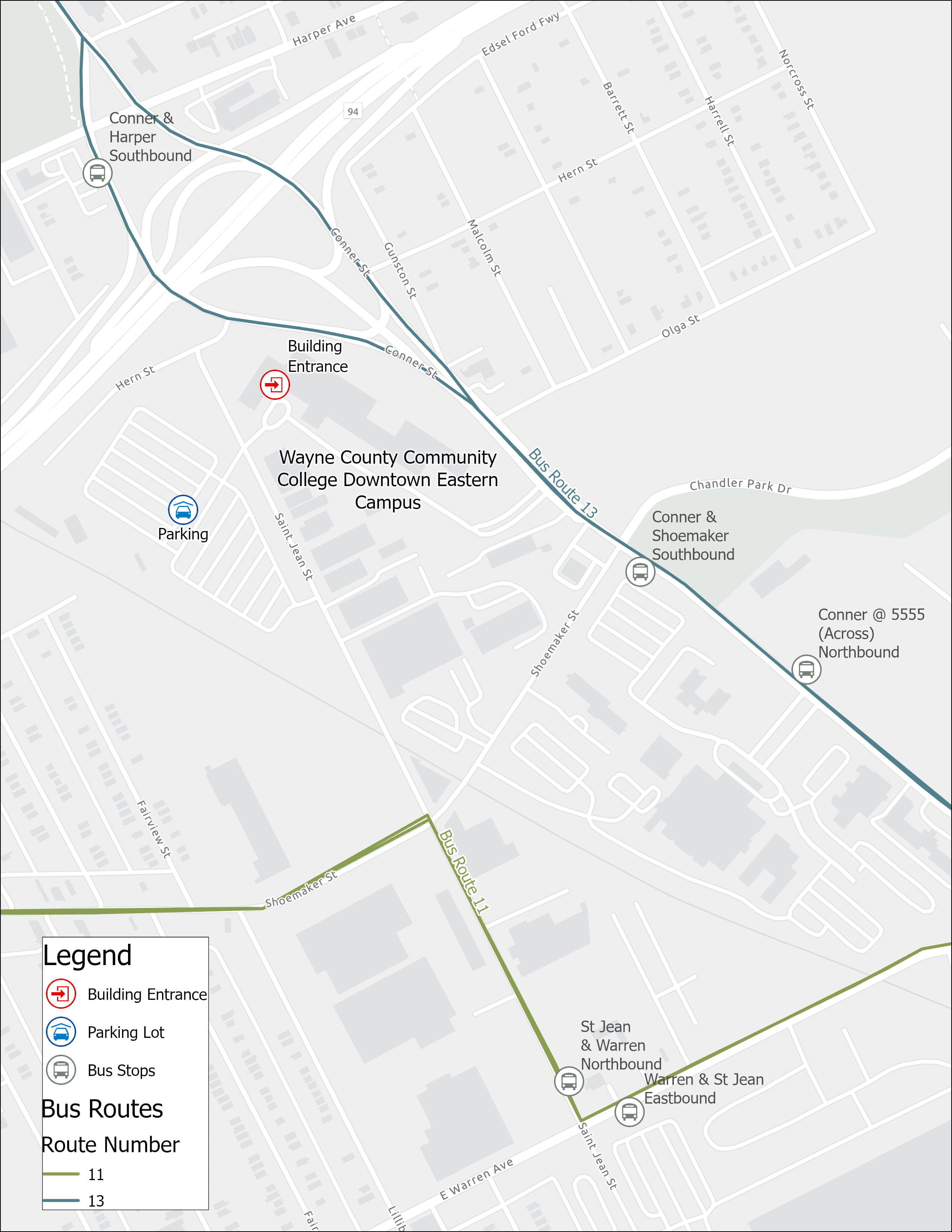 Wayne Community College Eastern Campus Map Location