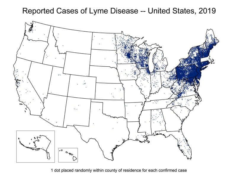 Lyme Disease Map 2015