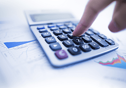 Person using a calculator