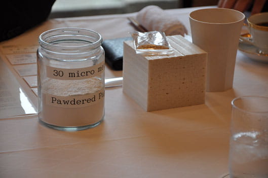 Products from the powdered paper-based plastics that will be made in Midland