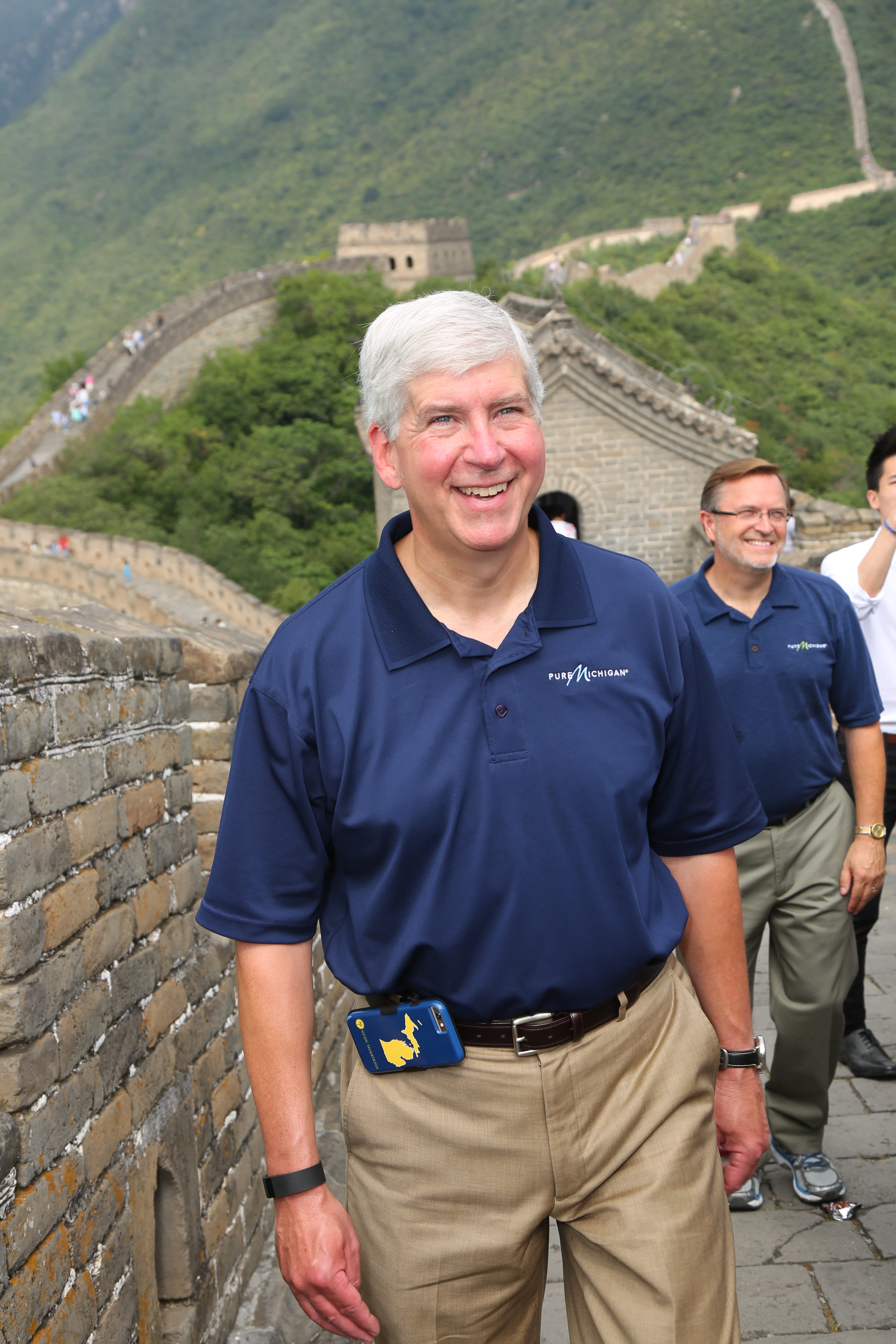 Governor at Great Wall of China