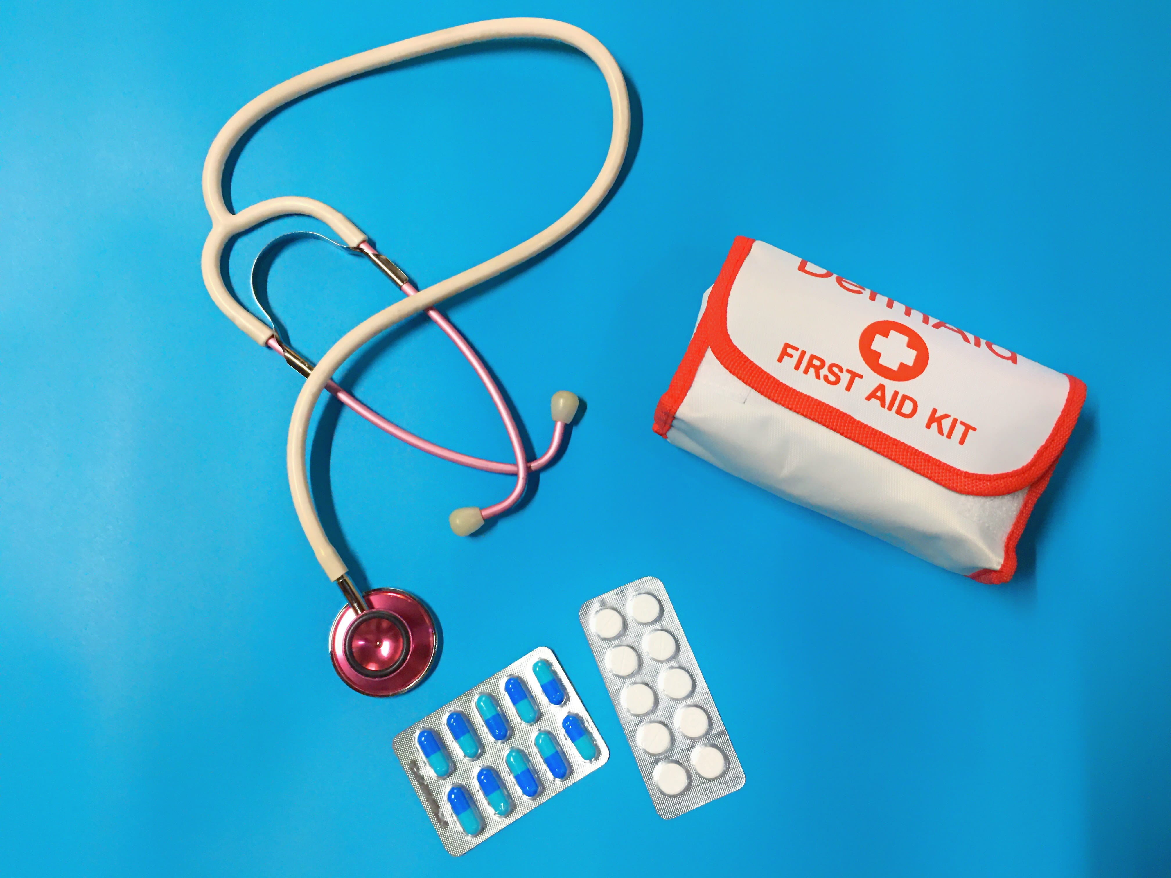Photo of a first aid kit.