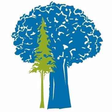 MYOI Logo, image of two trees