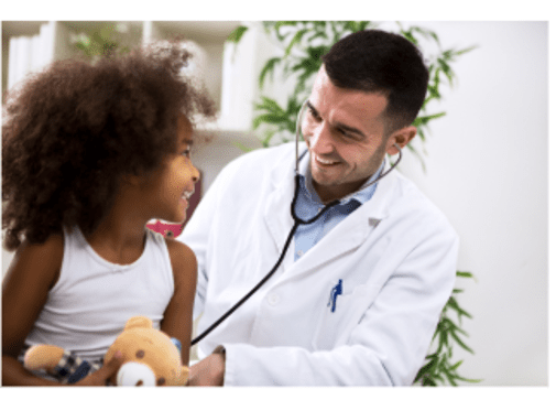 Doctor and child