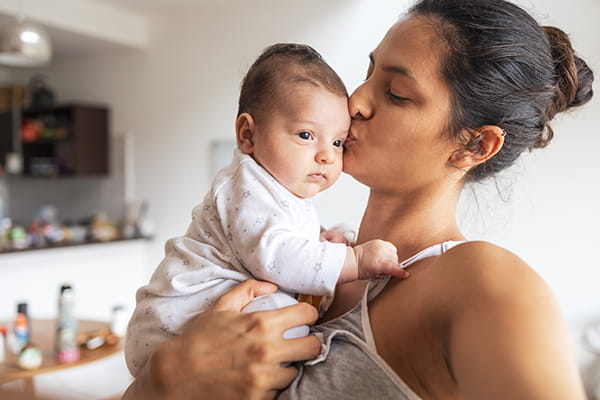 mom with baby