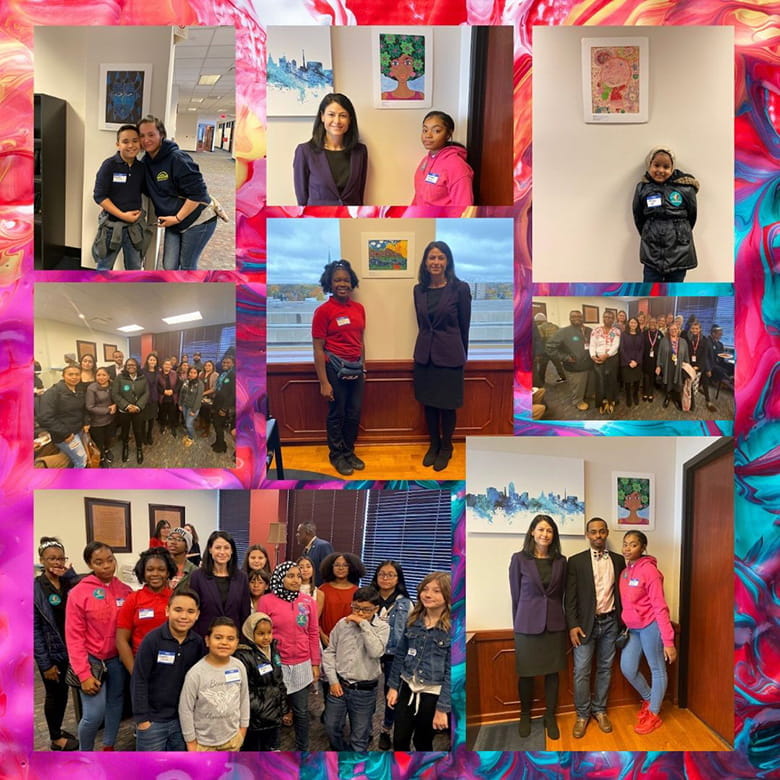 Students, Family and Teachers from Detroit Public Schools Community District Visit