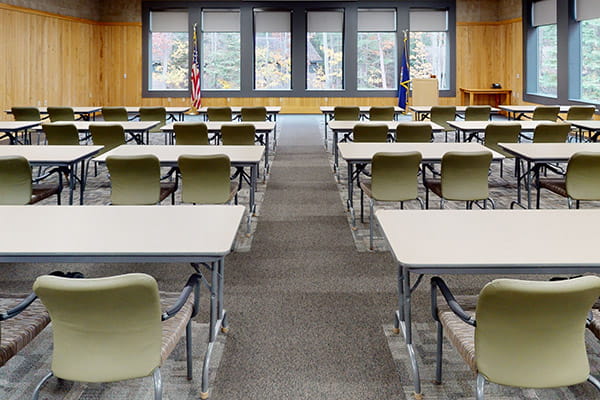 a meeting room at the RAM Center