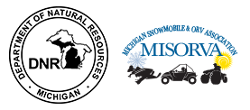 DNR and Michigan Snowmobile Association Logo