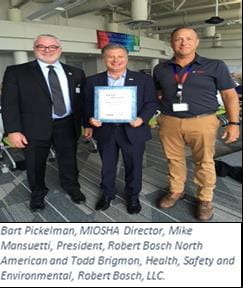 Som Robert Bosch Llc Receives Miosha S Highest Recognition