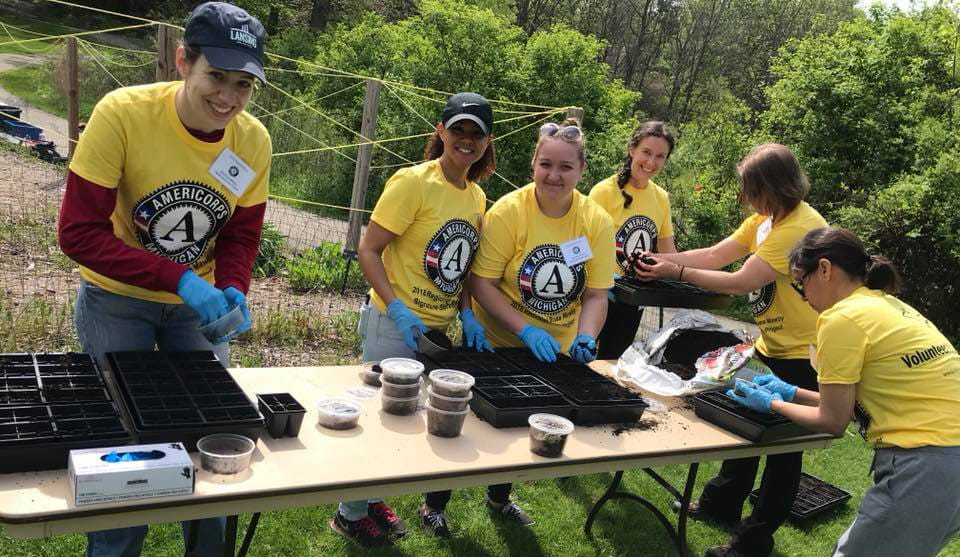 AmeriCorps members at SSP 2018 AmeriCorps members at SSP 2018