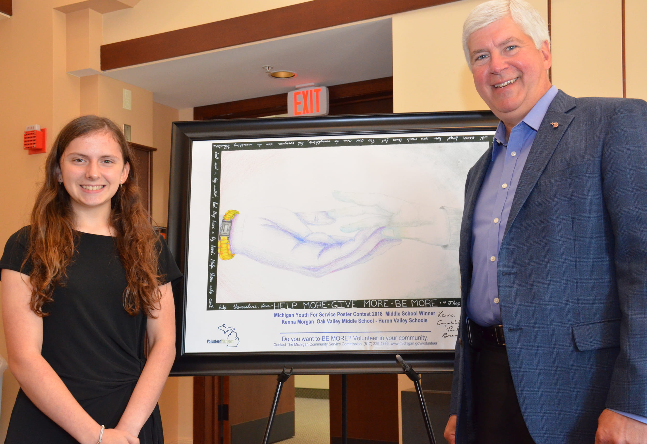 Michigan Youth for Service Poster Contest Winner Michigan Youth for Service Poster Contest Winner