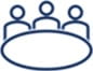 People at Table Icon