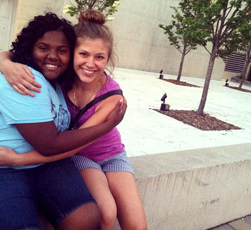 Ke’Von and her mentor Ke’Von and her mentor