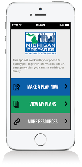 Michigan Prepares Mobile App Michigan Prepares Mobile App