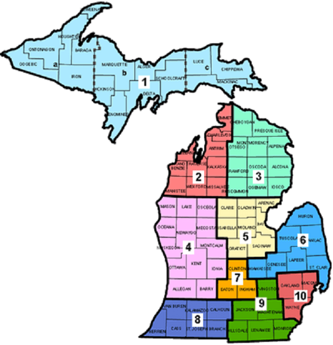 Prosperity Regions Map