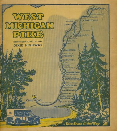 historic west michigan pike guidebook cover