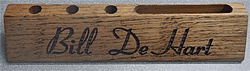 Wooden Desk Name Plate
