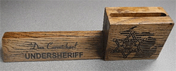 Wooden Desk Name Plaque