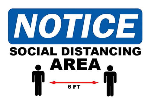 Michigan State Industries - Social Distancing Signs