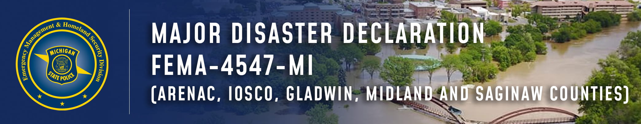 Midland Flooding - Disaster Declaration Header